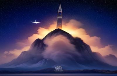 宇宙飞船在星云中穿梭的欧美科幻大片场景，橙色星云与深蓝星空形成强烈对比，画面宏大震撼