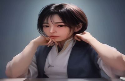欧美悬疑电影场景：老旧英式庄园内侦探在昏黄台灯下仔细检视证据，窗外暴雨淋漓营造紧张氛围